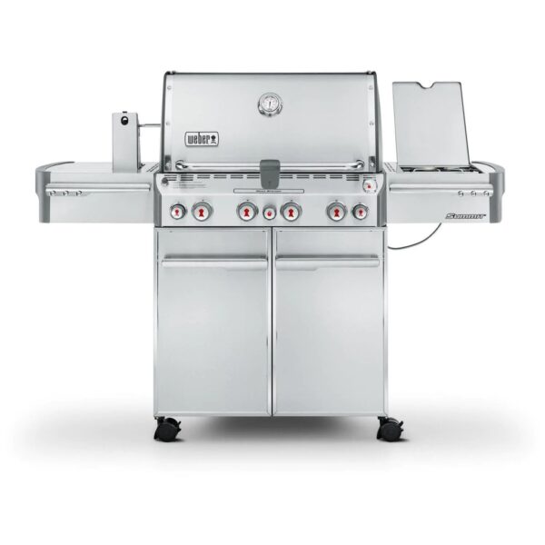 Weber Summit S-470 Propane Gas Grill With Rotisserie, Sear Burner & Side Burner - 7170001